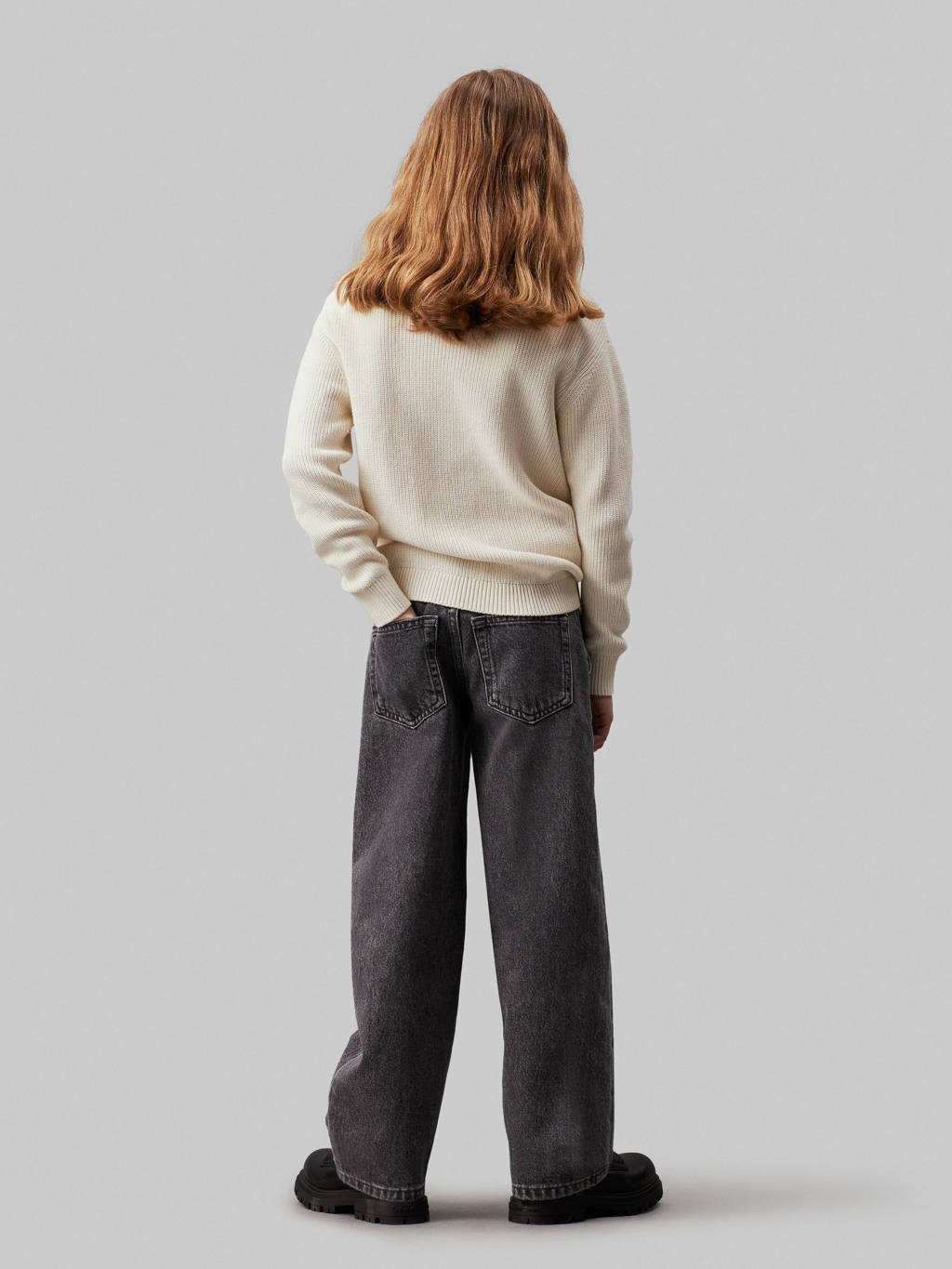 Calvin Klein wide leg jeans SKATER authentic grey
