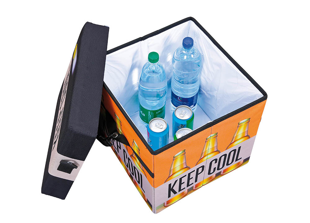 Faltkiste FANBOX II - schwarz-orange - Kühlfunktion