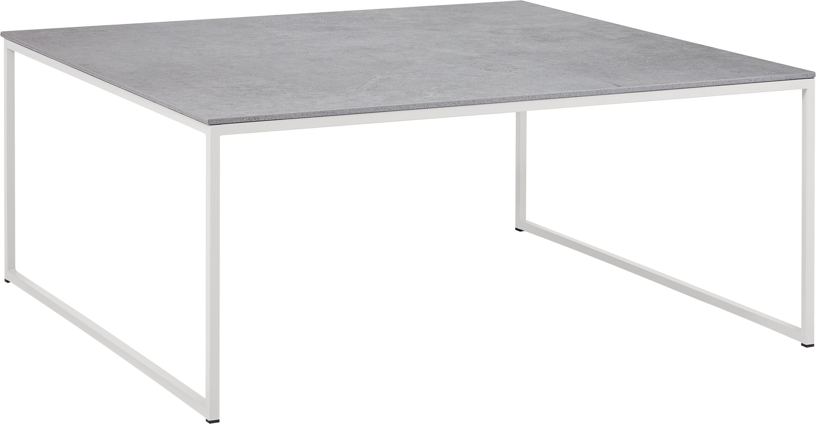 AVEA Salontisch - Kreta / grau / B: 90.0 cm x T: 90.0 cm x H: 39.8 cm