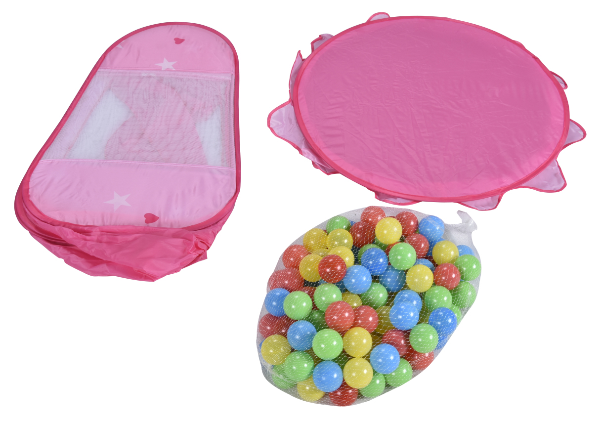 Spielzelt Bällebad pink