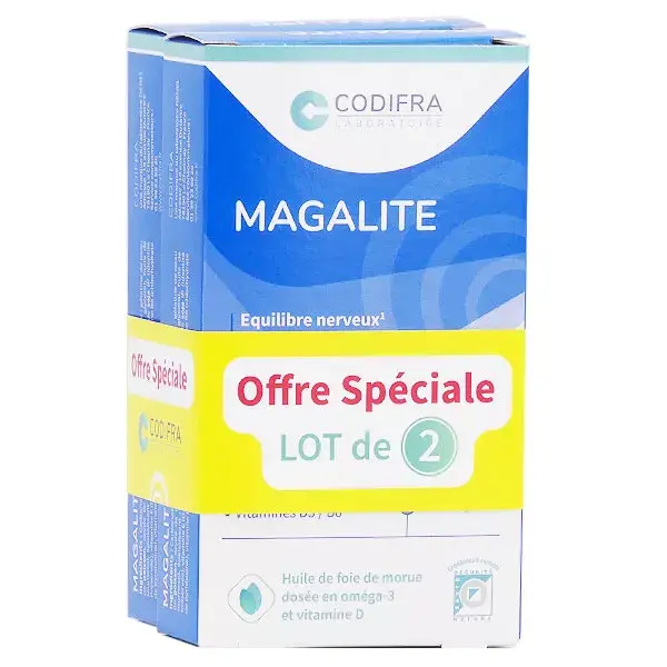 Codifra Magalite Stress and Fatigue - Pacote com 2 x 40 cápsulas