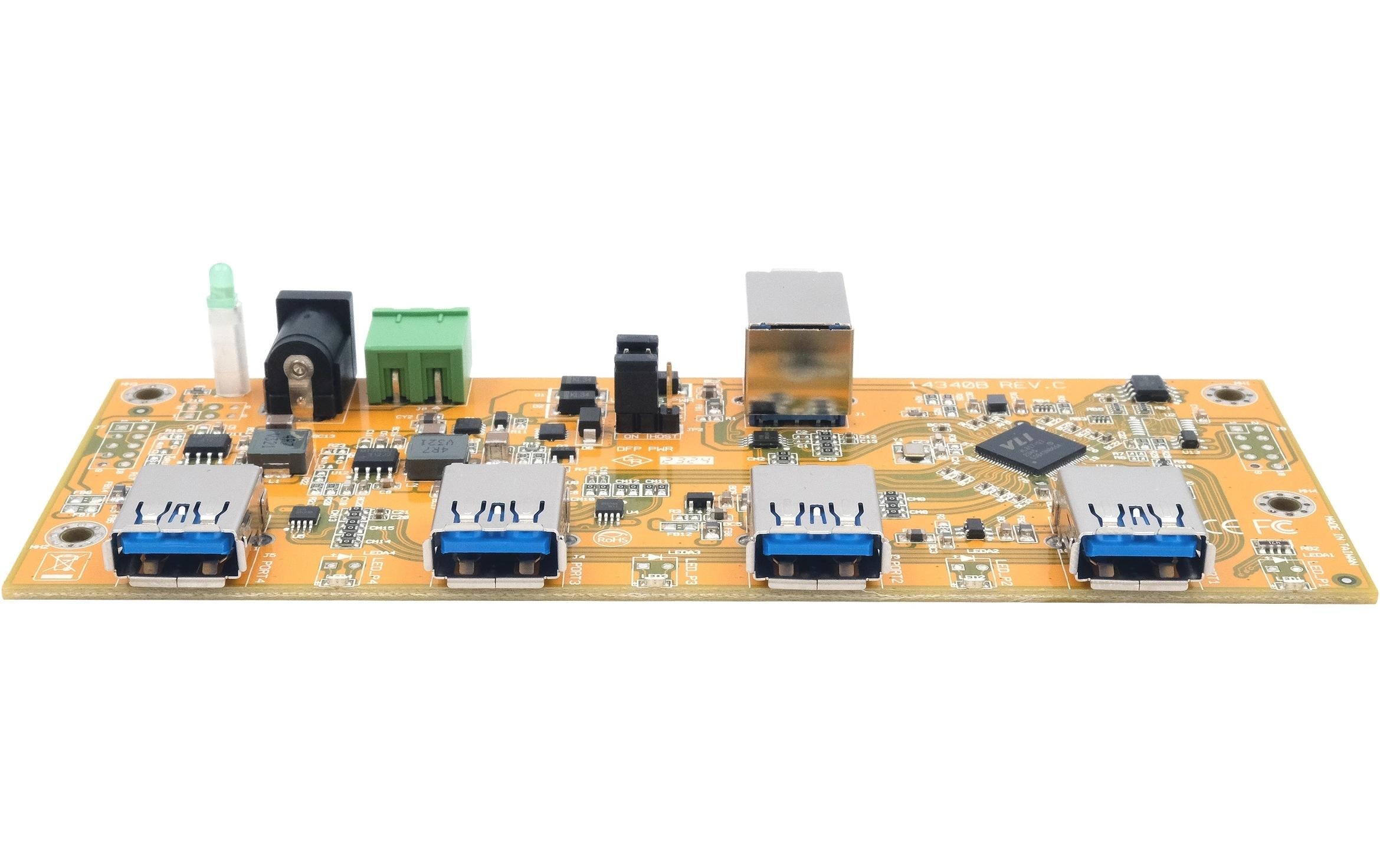 USB-Hub EX-1184HMVS-2-PL4-Port USB 3.2 Gen 1 HUB-Platine mit 15KV ESD Überspannungsschutz