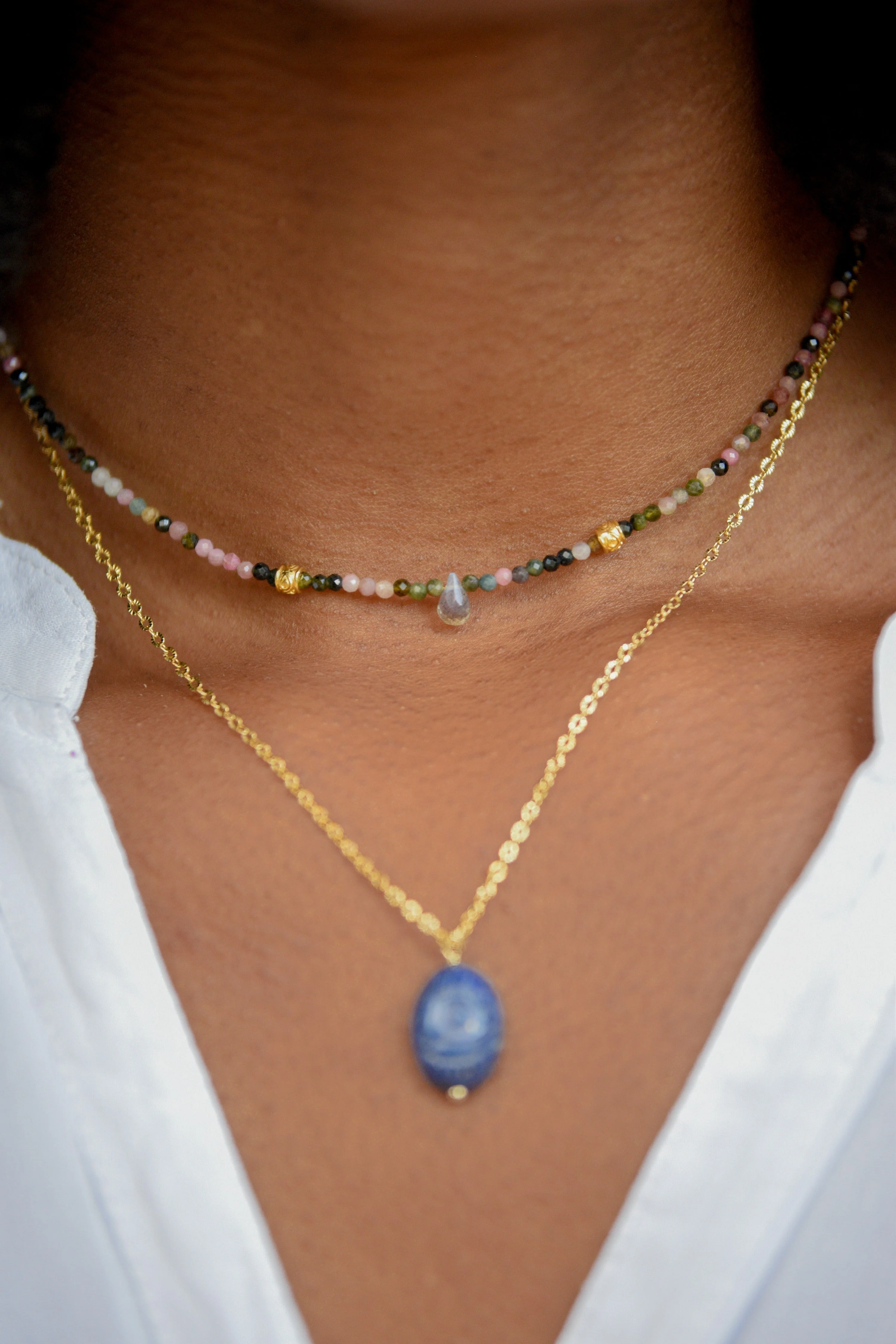 ALINIA - Collier agate indienne | Vert