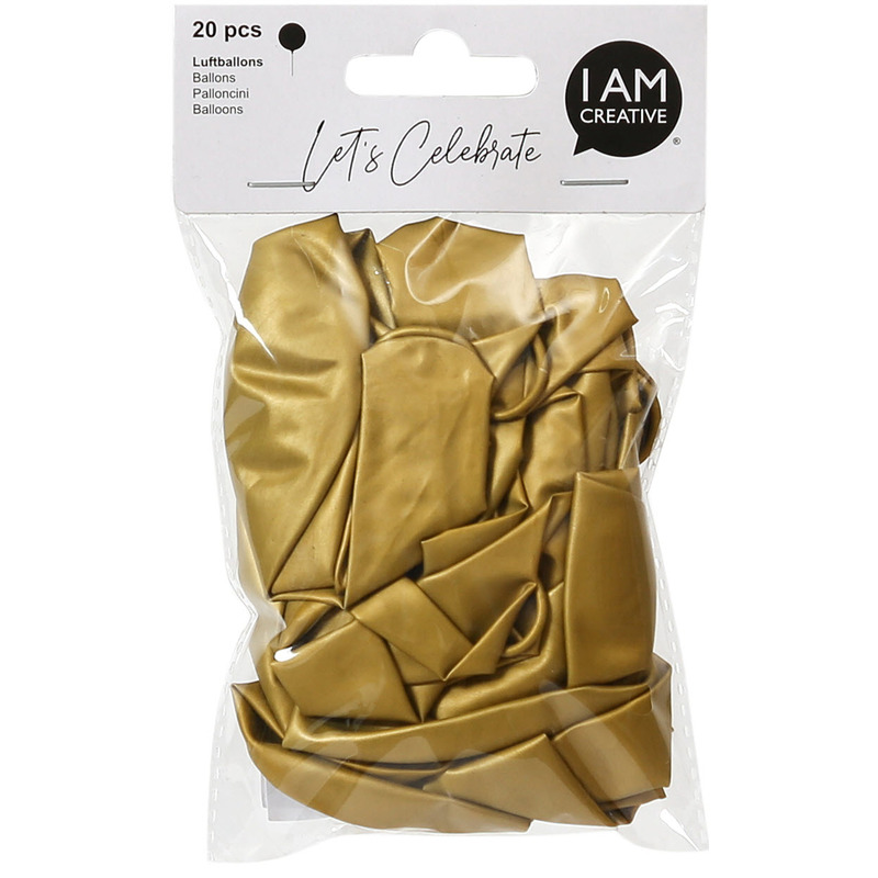 I AM CREATIVE Luftballons metallic, 20 Stück