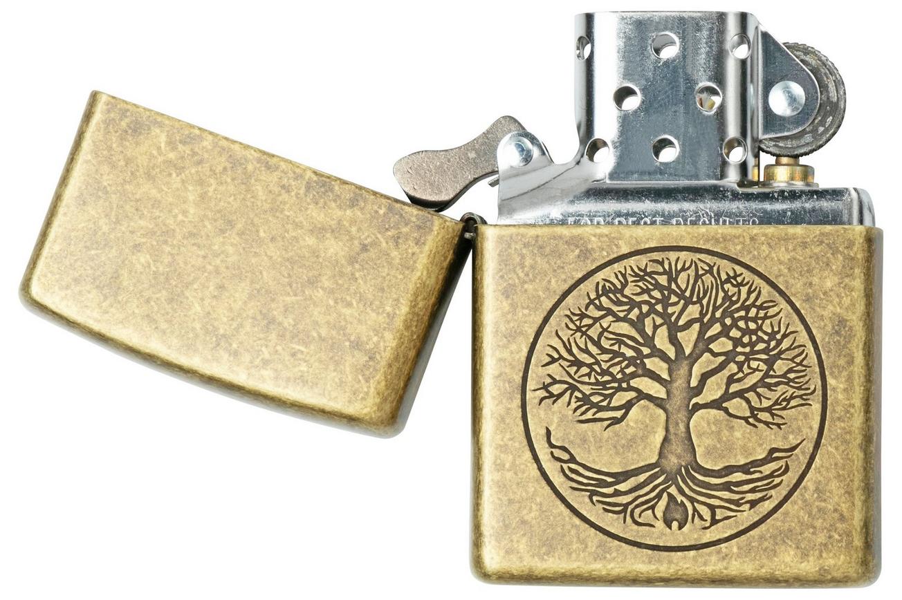 Zippo 201FB Tree of Life 60005187 brons, aansteker