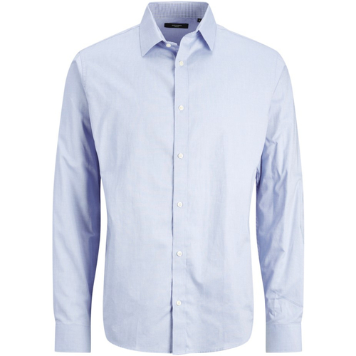 Jack & Jones - 12248389 JPRBLABELFAST SHIRT L/S PS CASHMERE BLUE Azul
