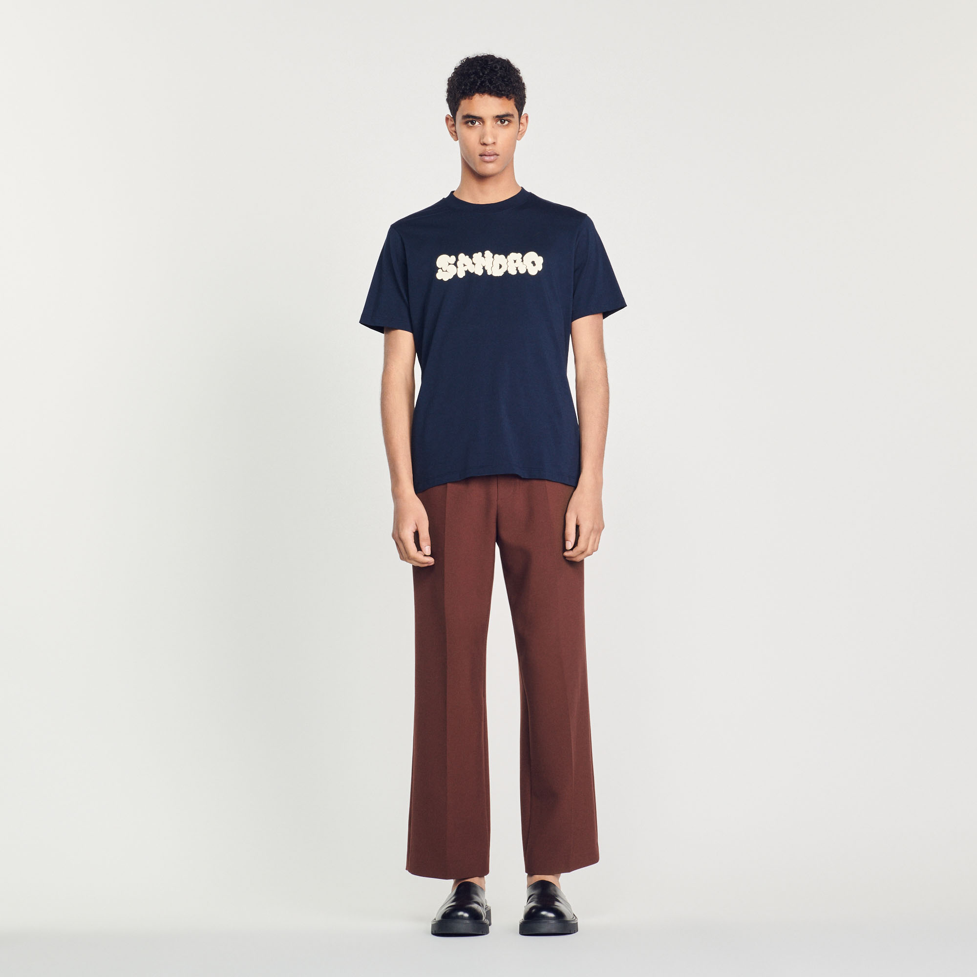 T-shirt broderie Sandro