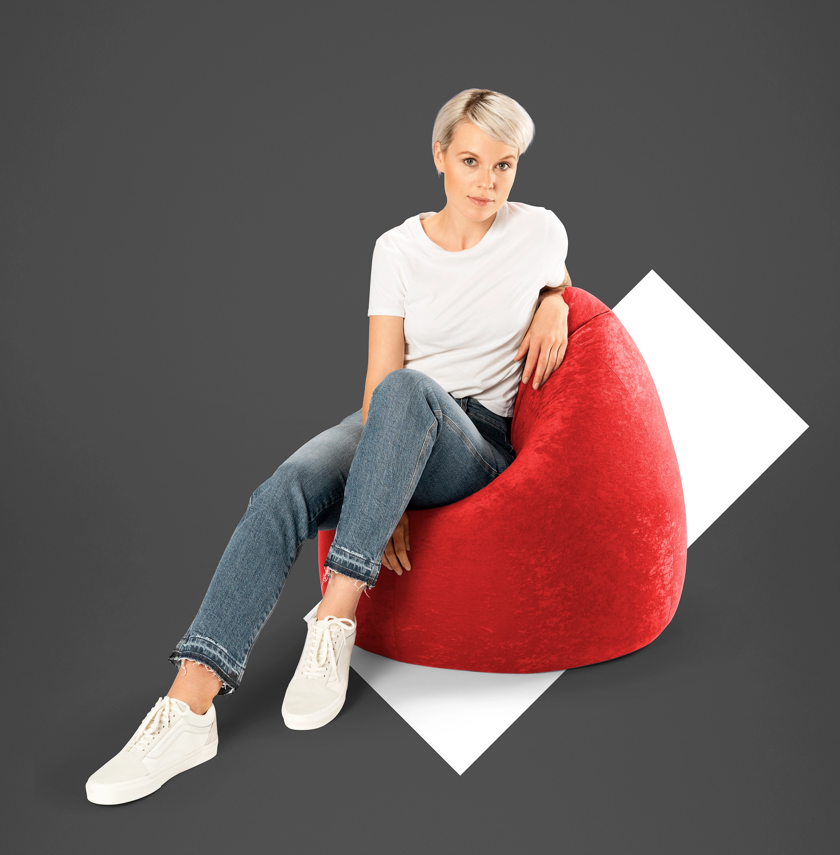 Sitzsack BeanBag EASY XL (Farbe: rot)