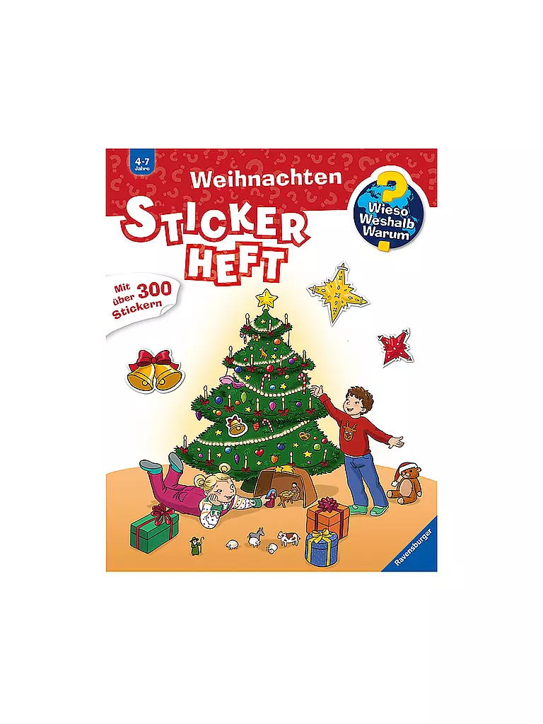 RAVENSBURGER Wieso Weshalb Warum - Stickerheft Weihnachten keine Farbe