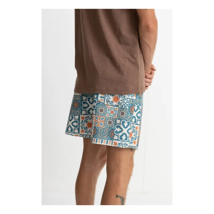 Rhythm Short de Bain Tile Fibres Recyclées | Bleu