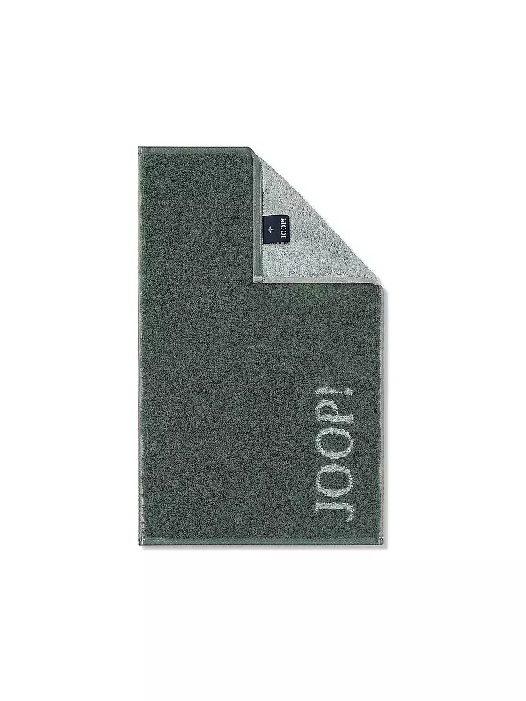 JOOP Gästetuch 30x50cm DIVEDED DOUBLEFACE Salbei dunkelgrün