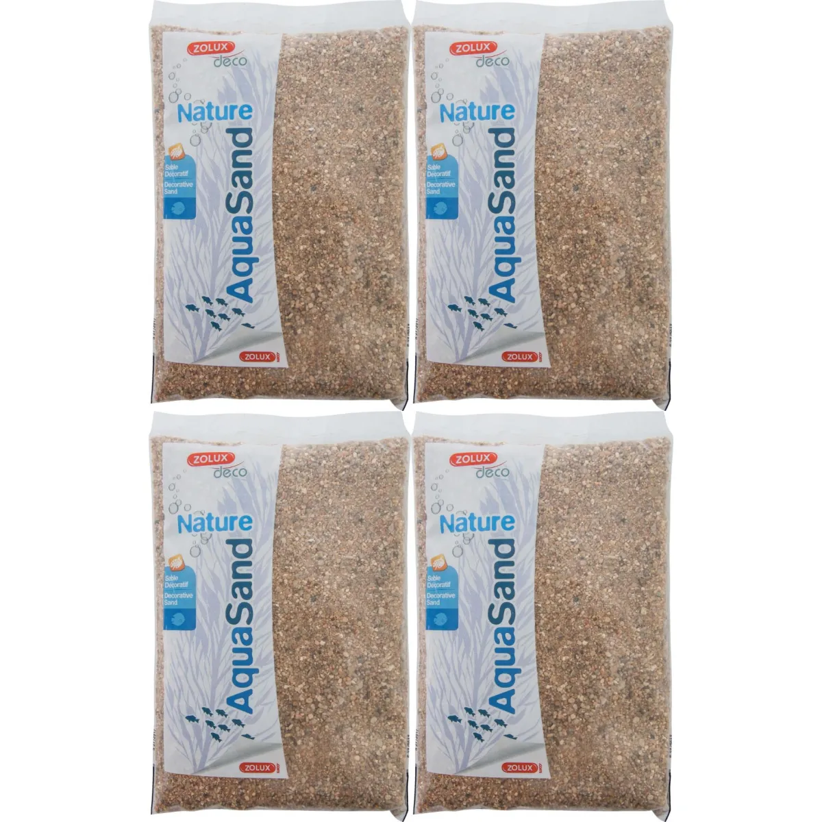 ZOLUX Sol décoratif Aquasand - Rivière - 1 kg