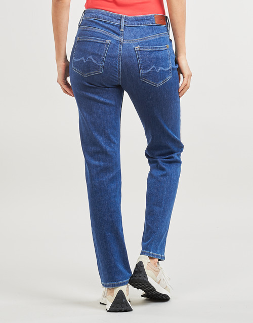 Pepe jeans - STRAIGHT JEANS HW - Bleu