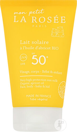 Mon Petit La Rosée Lait Solaire À L’Huile D’Abricot IP50+ Bio Tube 125ml