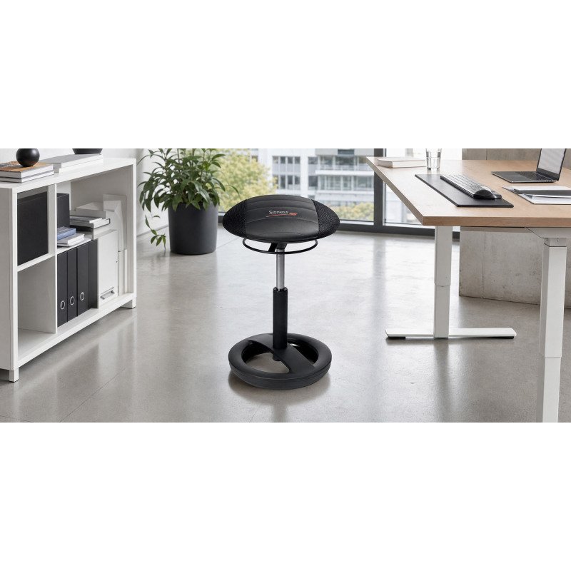 Tabouret 'Sitness RS Bob', noir / noir