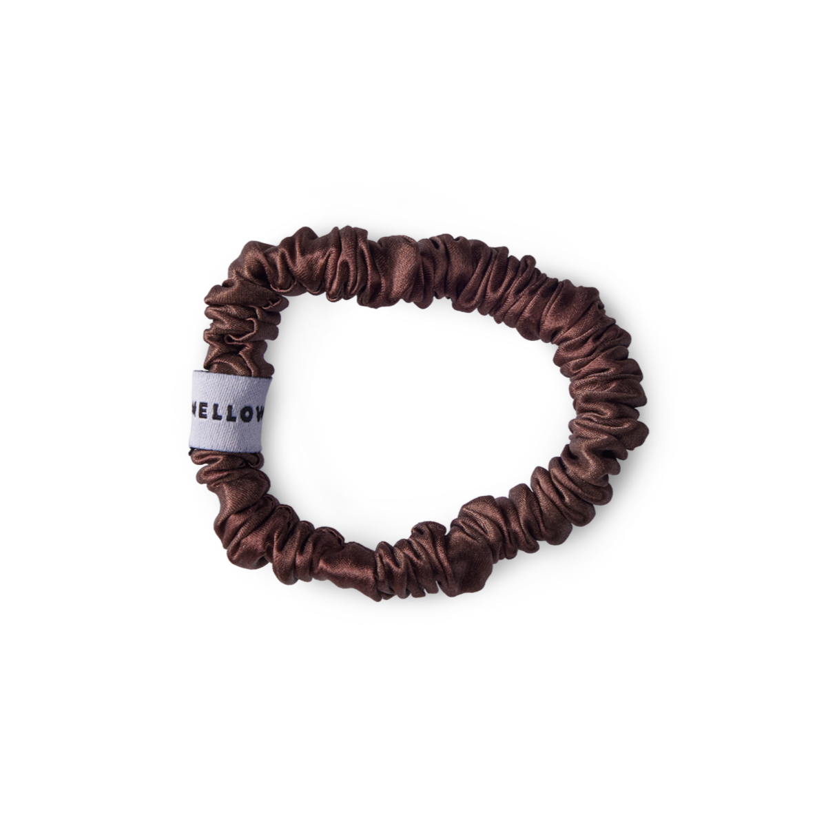 Mellow Mind  Silke scrunchie - brun