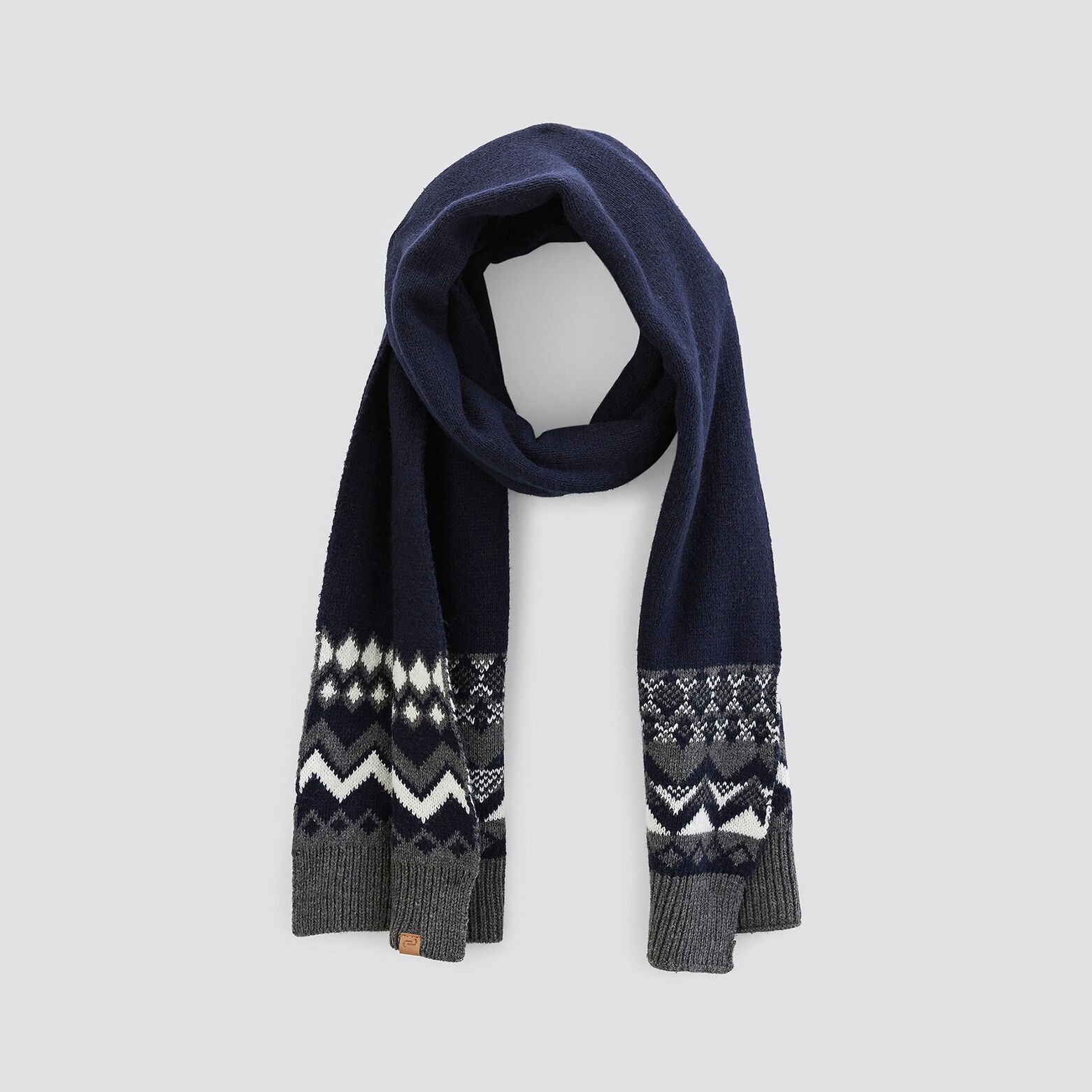 Écharpe jacquard Gris moyen