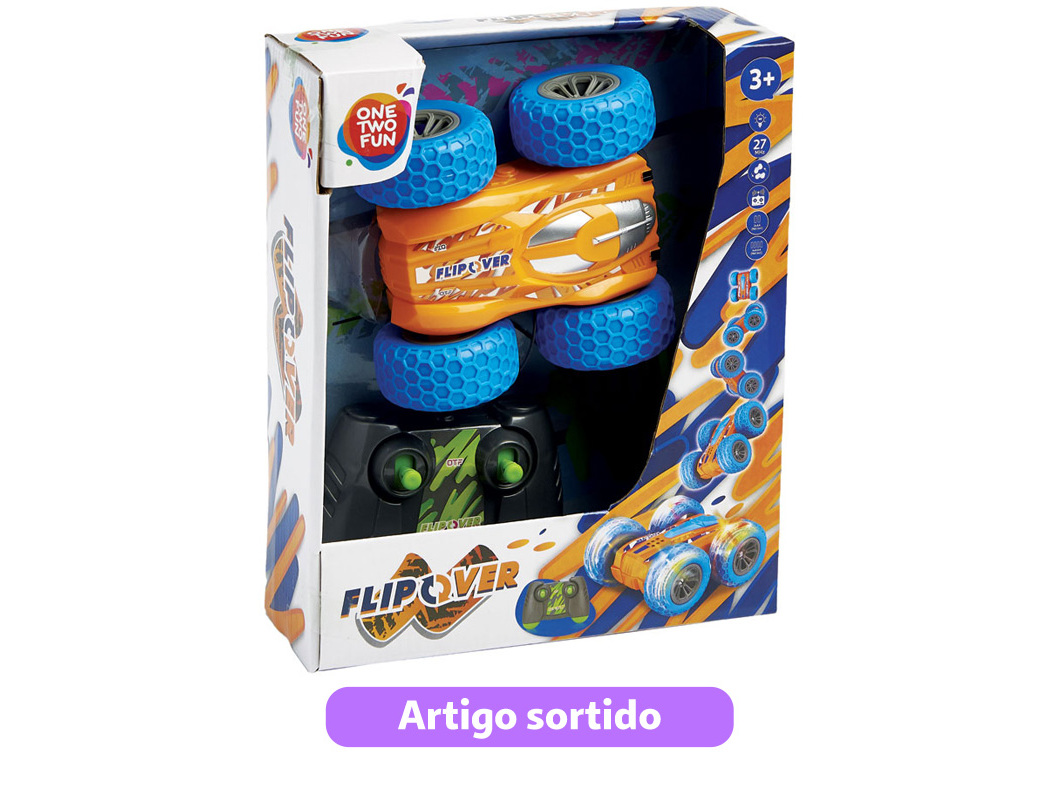 VEICULO FLIP OVER ONE TWO FUN 13CM MODELOS SORTIDOS