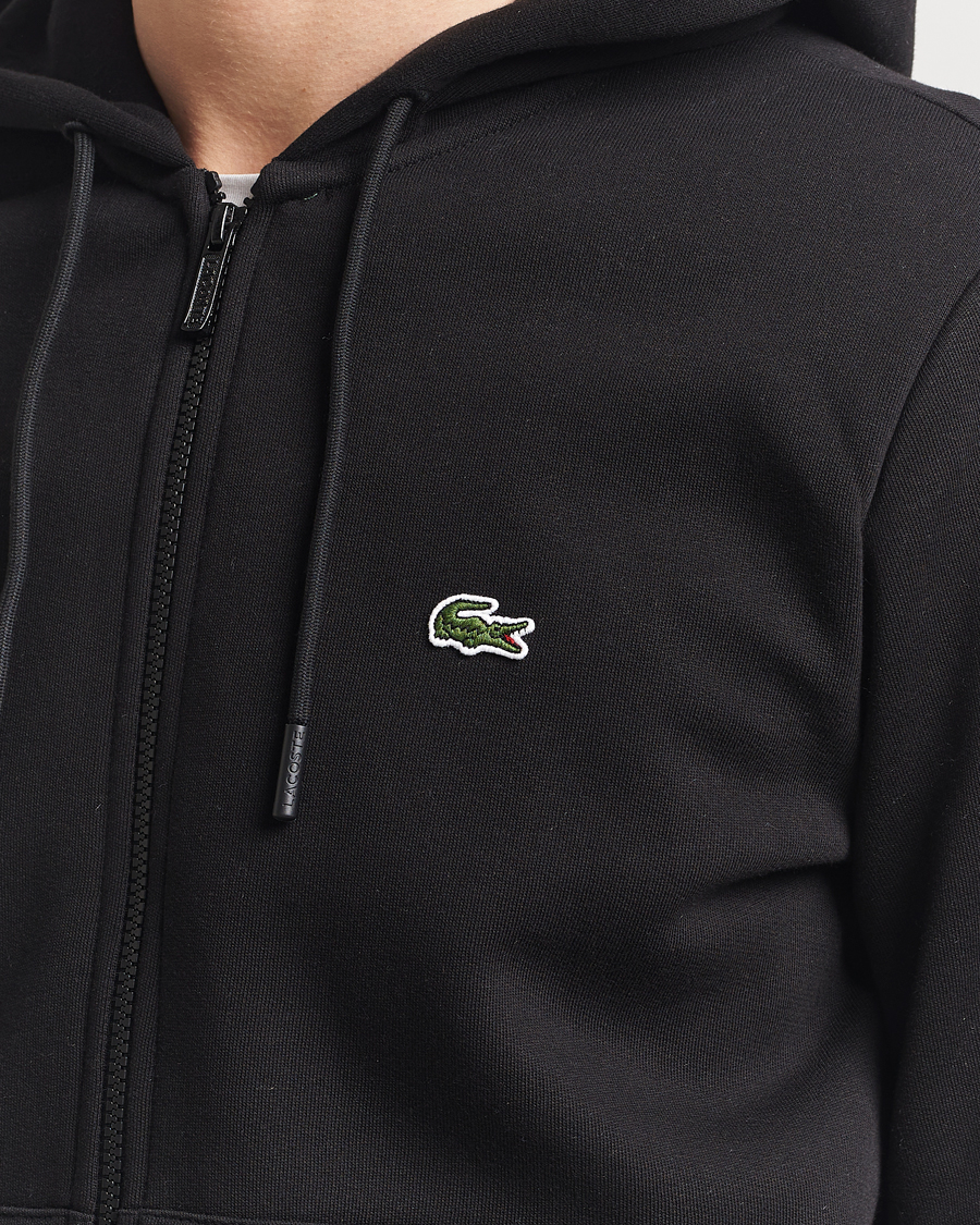 Lacoste Full Zip Hoodie Black
