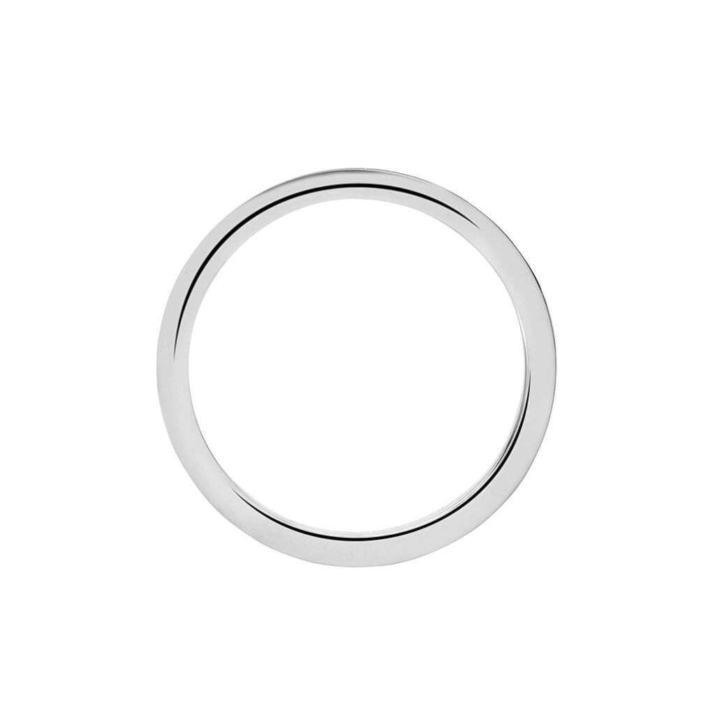 Bague Acier Blanc Et Plaqué Or Apollo