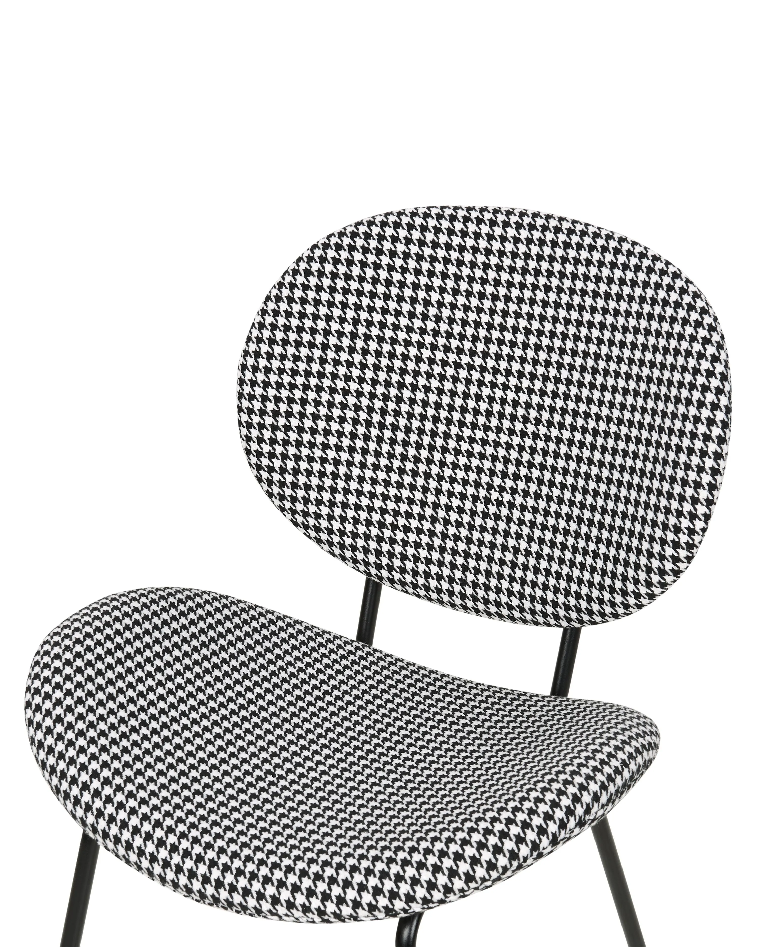 Set van 2 eetkamerstoelen LUANA Zwart/wit