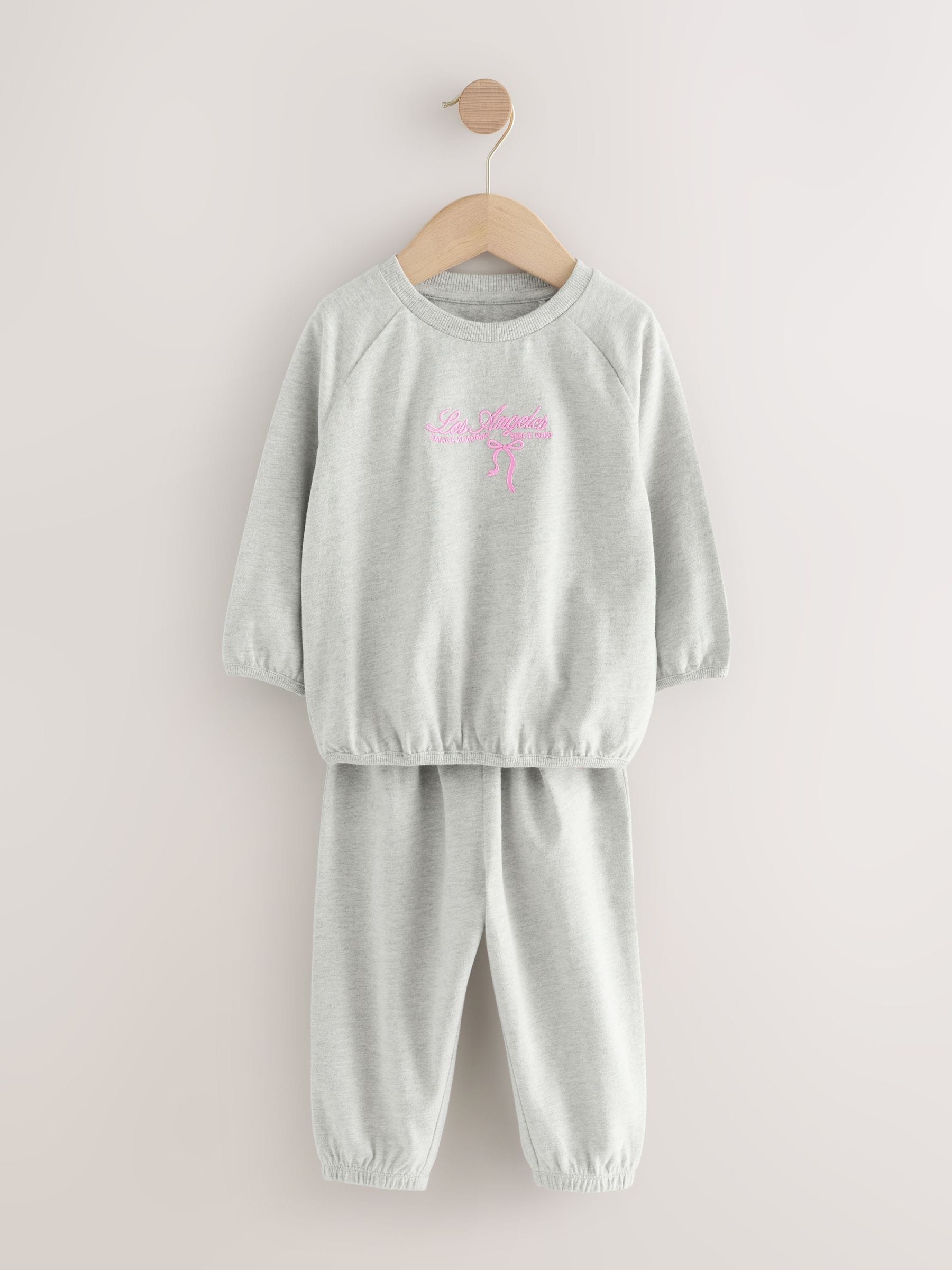 Pink/Navy Washington Print - Joggingbroek pyjama's 3 stuks (9mnd-8jr)