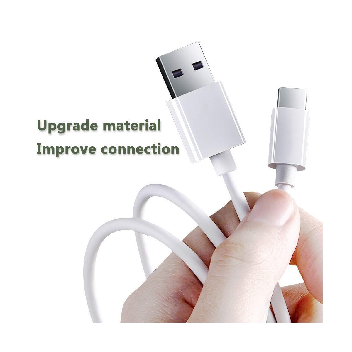 NÖRDIC 5m USB C 2.0 til USB A-kabel 480Mbps hvit