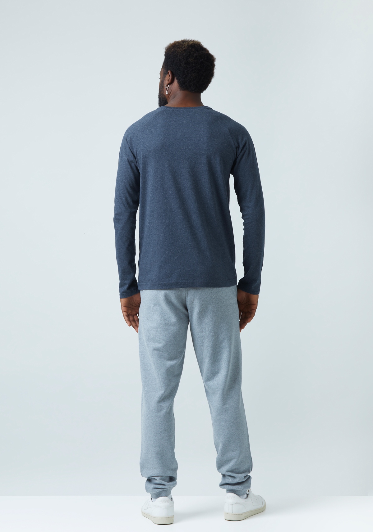WE ARE ZRCL Herren-Longsleeve Basic Blue Stone