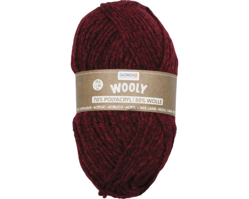 Wol 70% acryl/30% wol rood 50 g