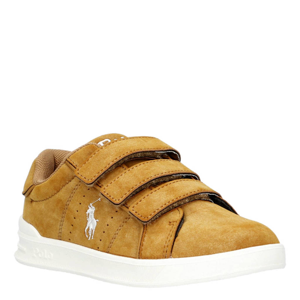 Ralph Lauren Heritage Court III Schoolkind suède sneakers oker