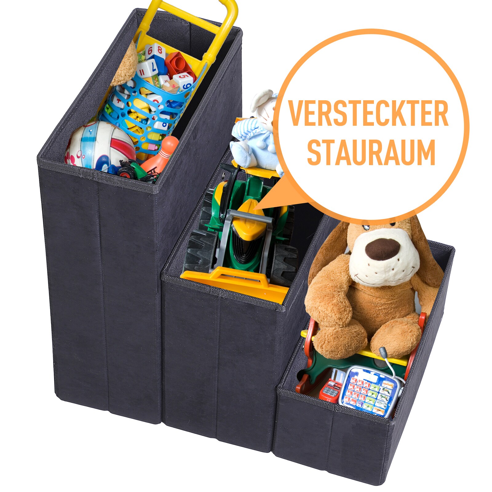 PawHut Haustiertreppe mit 3 Stufen 40 x 54 x 48 cm (BxTxH)