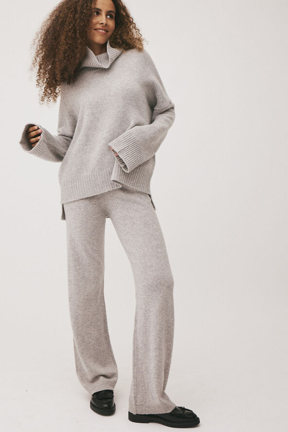 Magasin du Nord Collection Classic 8 - 100% Cashmere Light grey melange