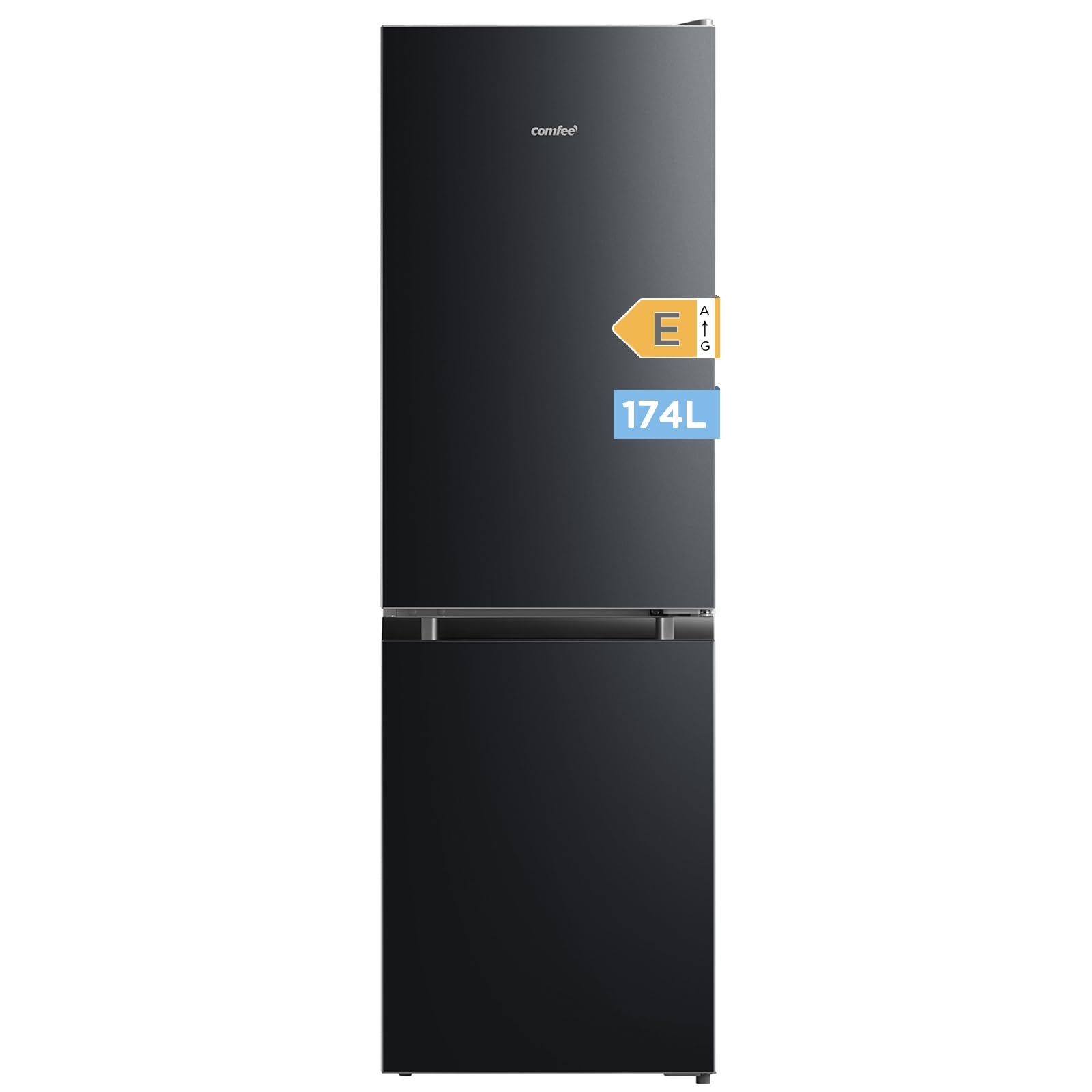 Comfee' RCB169DK2(E) 174L Réfrigérateur avec Congélateur/Hauteur 150 cm/Low Frost/Température Réglable du Réfrigérateur/Lumière LED/195 kWh/an/115L Ré