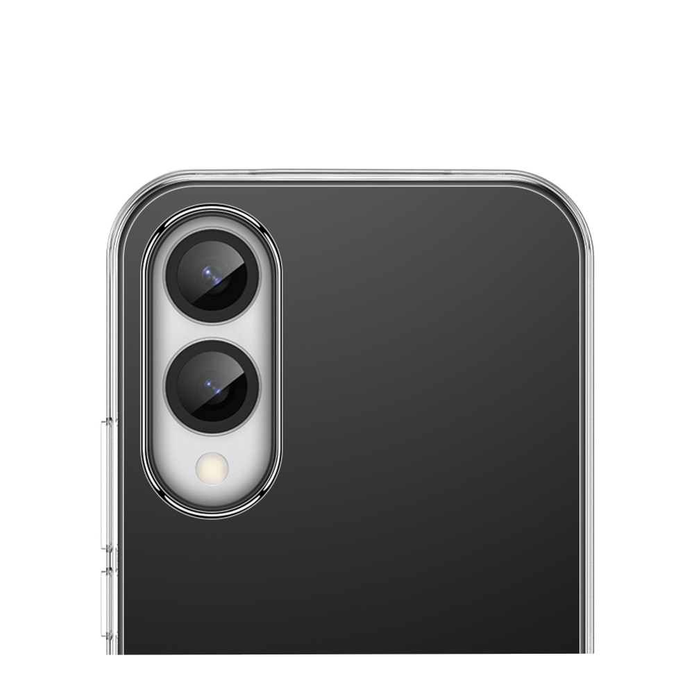 Samsung Galaxy S25 Edge Gummi Case Schutzhülle mit Kameraschutz - Transparent