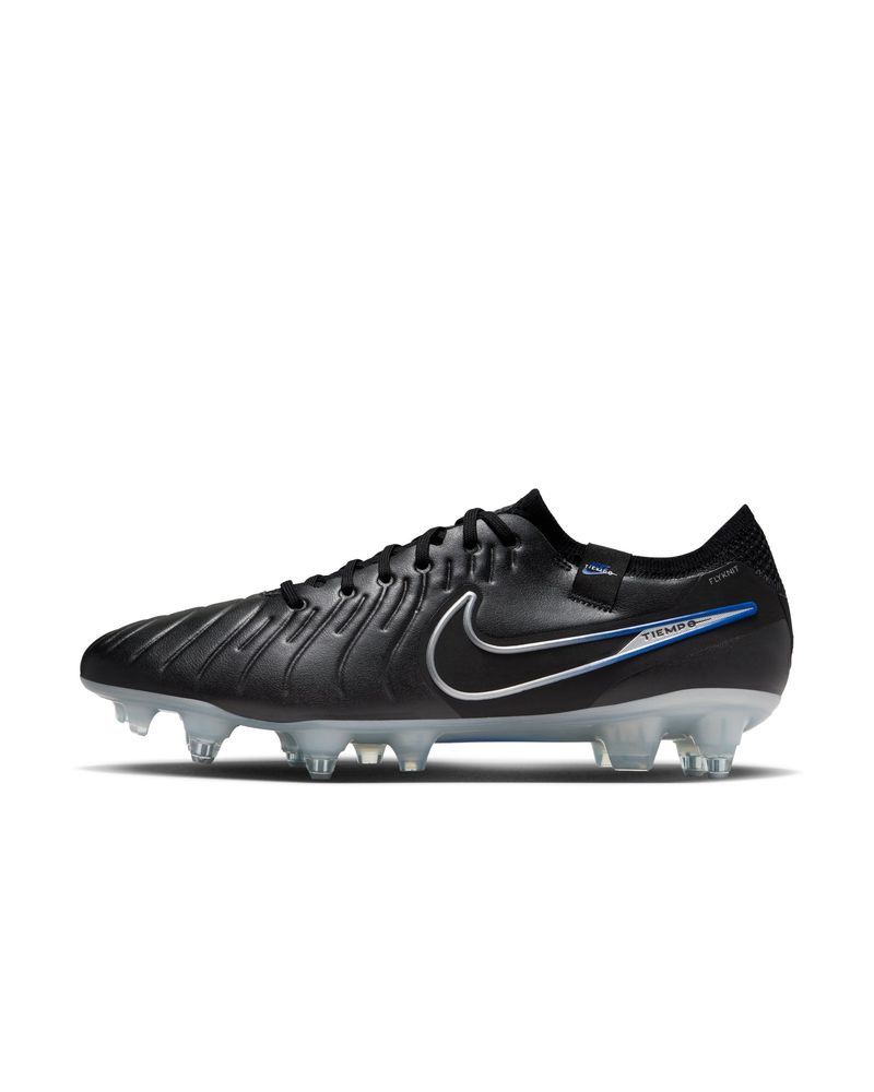 Chaussures de football Nike Tiempo Legend 10 Elite SG-PRO Noir & Bleu pour homme
