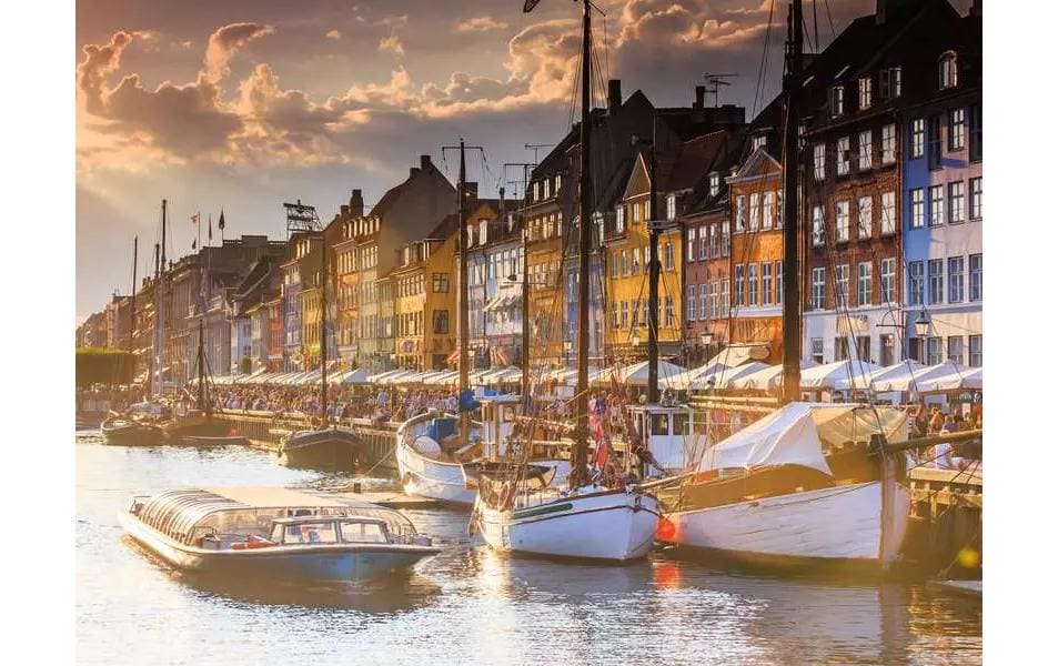 Puzzle Sonnenuntergang in Kopenhagen 500 TeileKlassisches Puzzlespiel mit Premium-Qualität