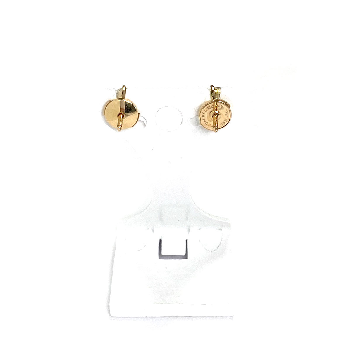 Boucles d'oreilles d'occasion or 750 jaune diamant