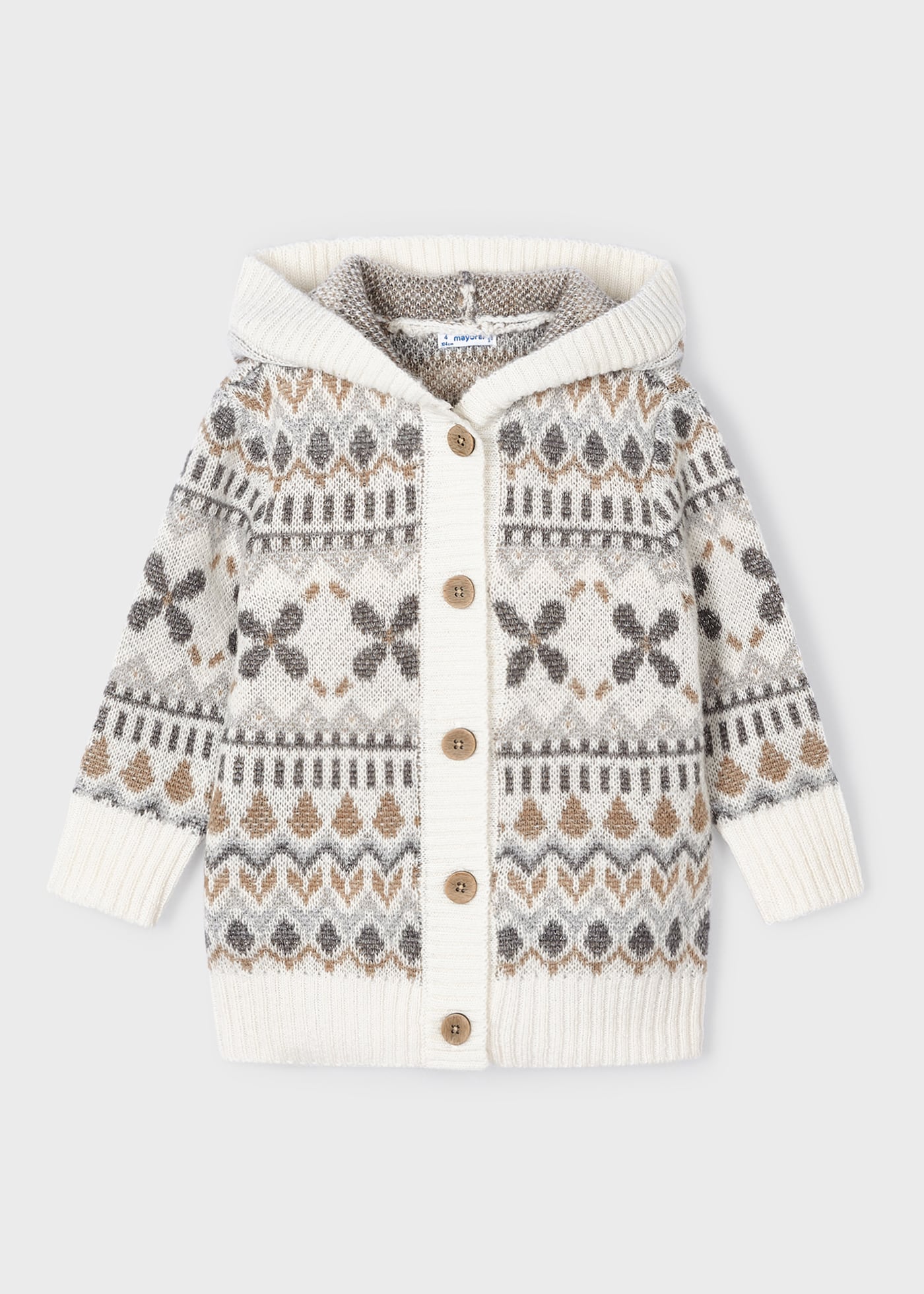 Cardigã jacquard para menina