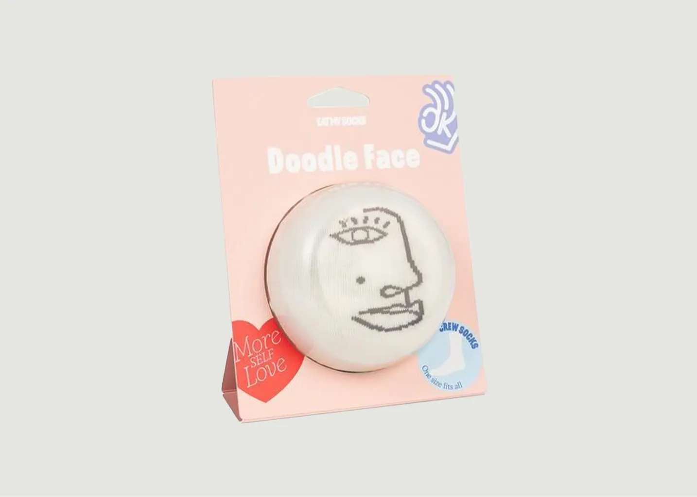 Chaussettes Doodle Face Eat my socks