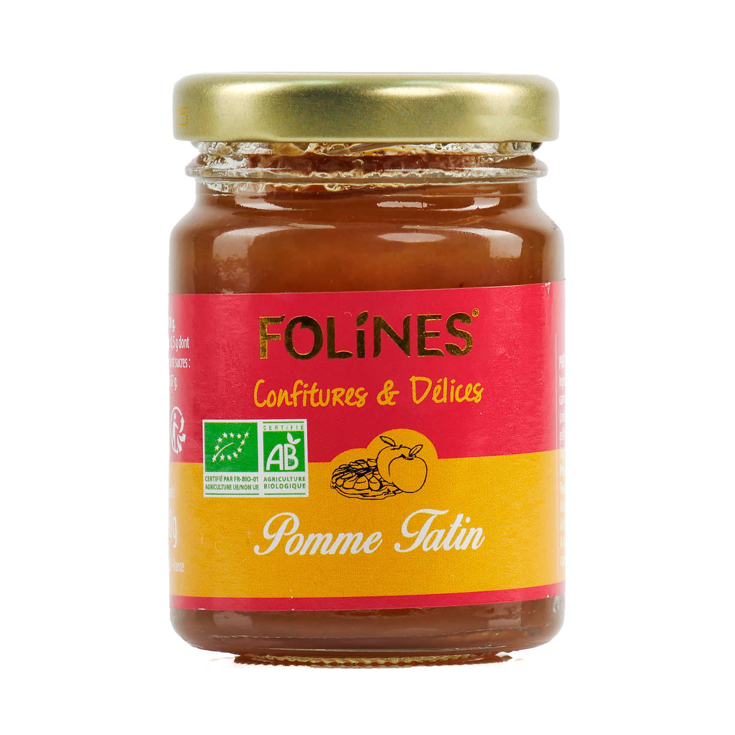 Compote de pommes bio façon tatin