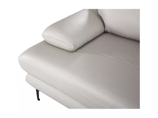 Fauteuil cuir Design avec dossier avance-recul LYA Beige