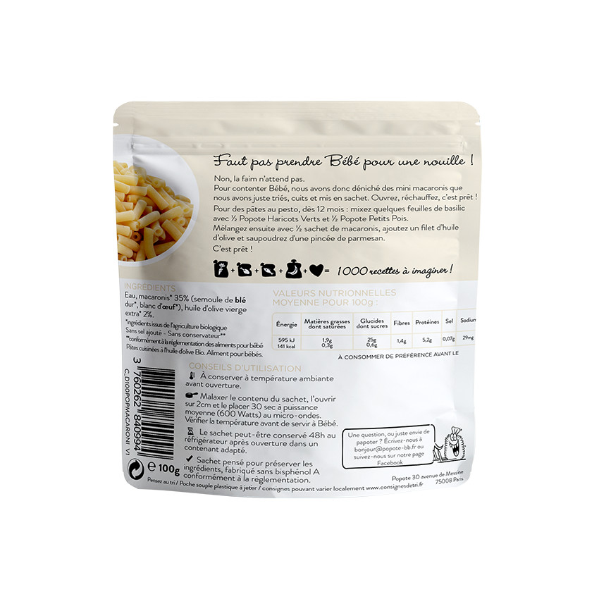 Assiette macaronis - 100g