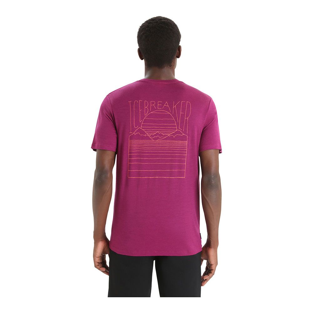 Icebreaker TECH LITE II - Tee-shirt Homme go berry