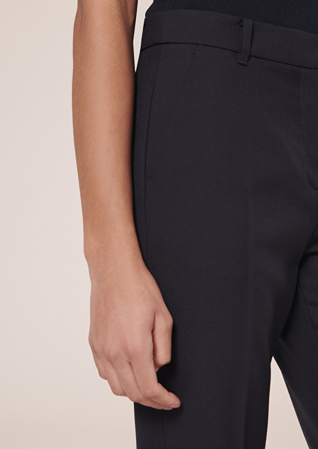 Pantalon Philippableu nuit en laine froide