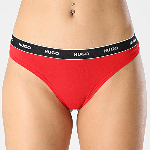 Lot De 3 Strings Femme 50480150 Noir Rose Rouge
