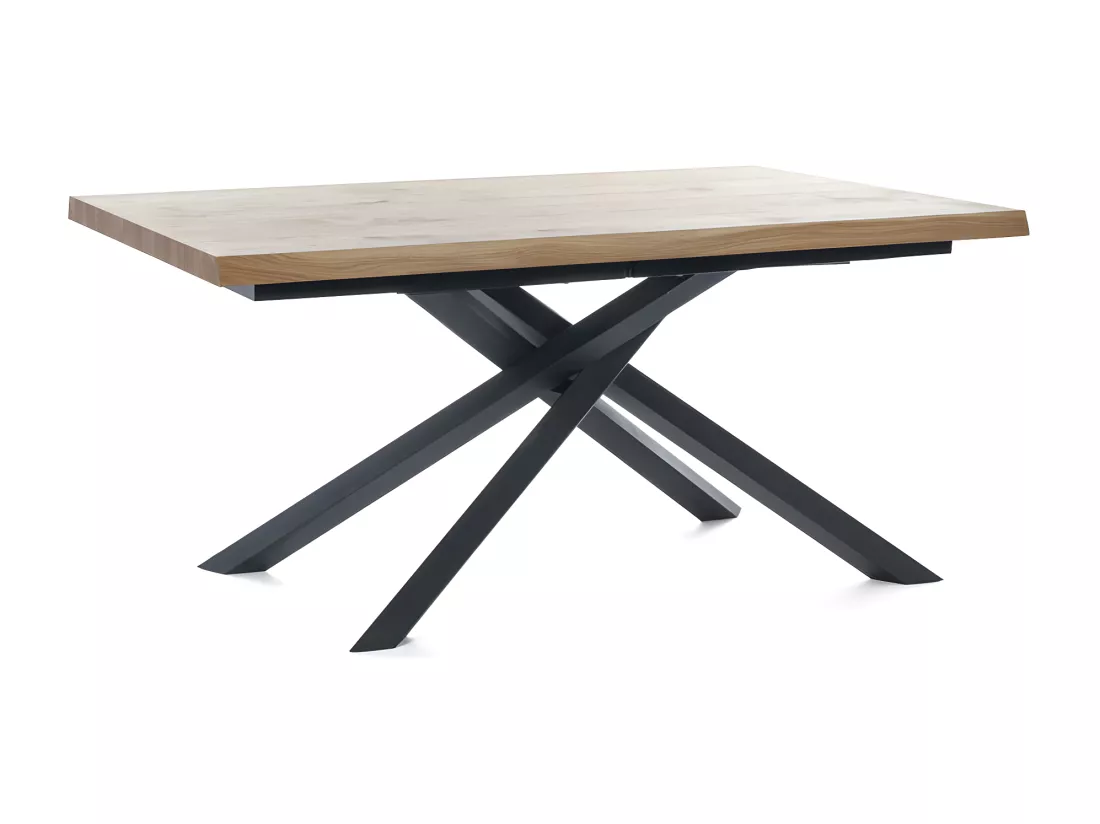 Spike Table fixe (160 x 76 H cm) en placage chêne noir