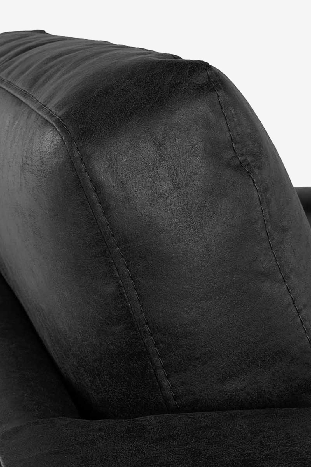 Amsterdam leer clean fauteuil zwart