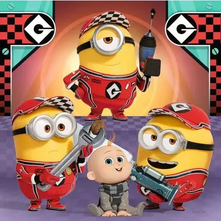 Ravensburger Kinderpuzzle - Despicable Me 4, 3 x 49 Teile
