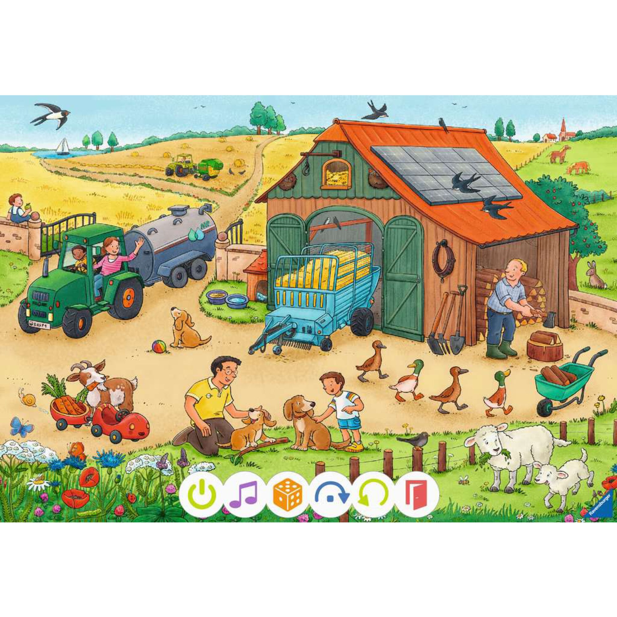 Ravensburger Puzzle tiptoi Puzzle für kleine Entdecker: Bauernhof
