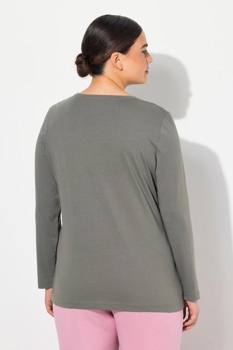 Shirt, Slim, Rundhalsausschnitt, Langarm